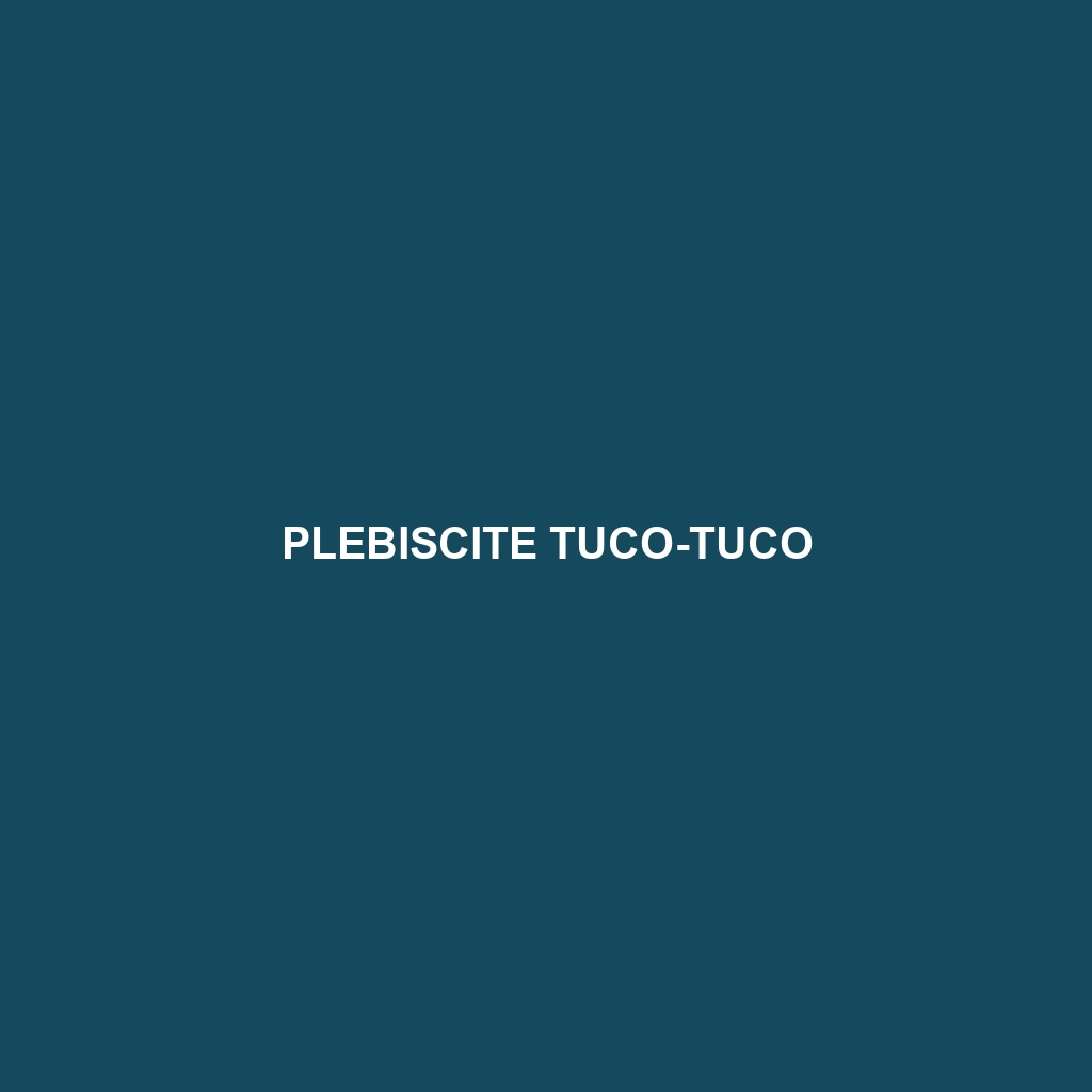 Plebiscite Tuco-tuco