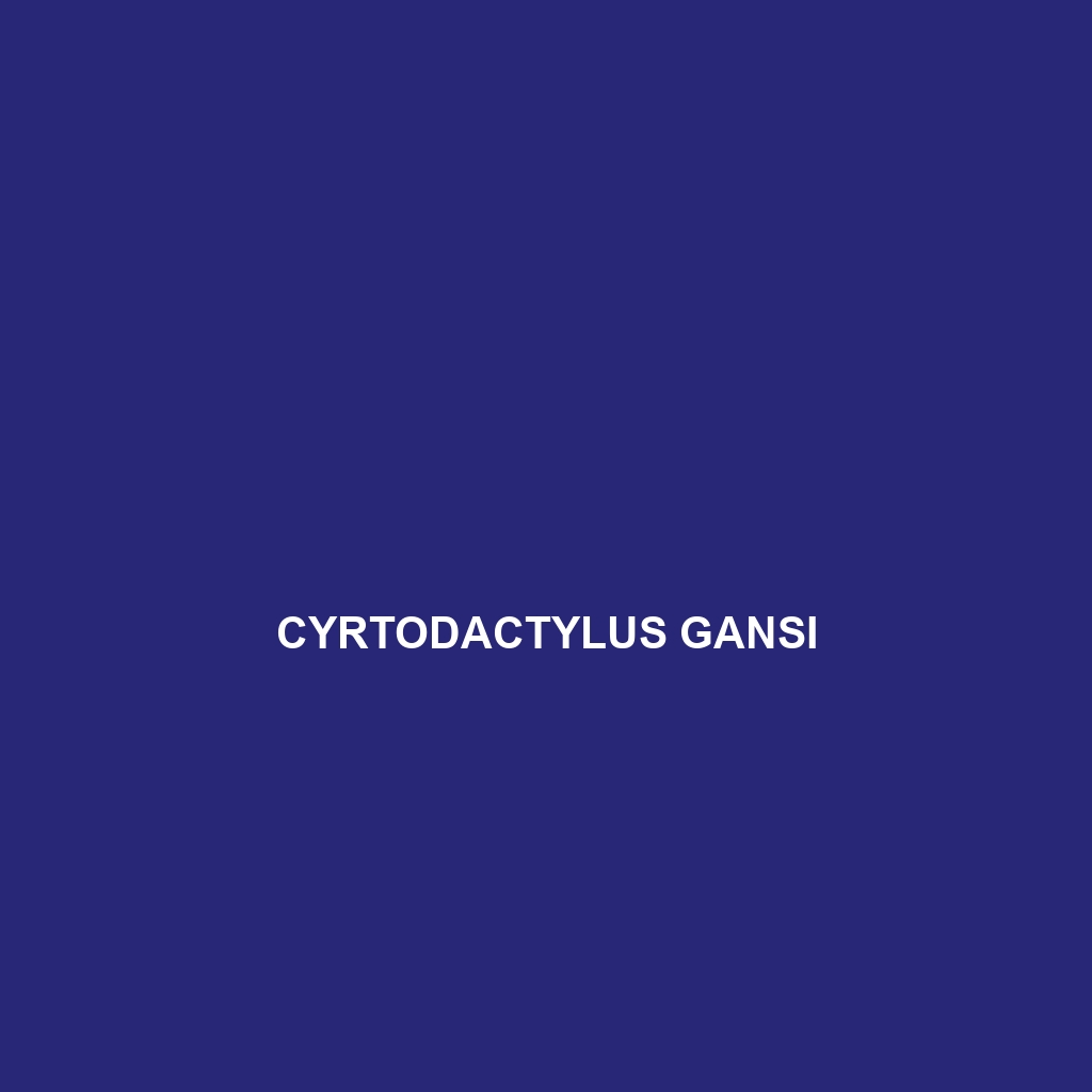 Cyrtodactylus gansi