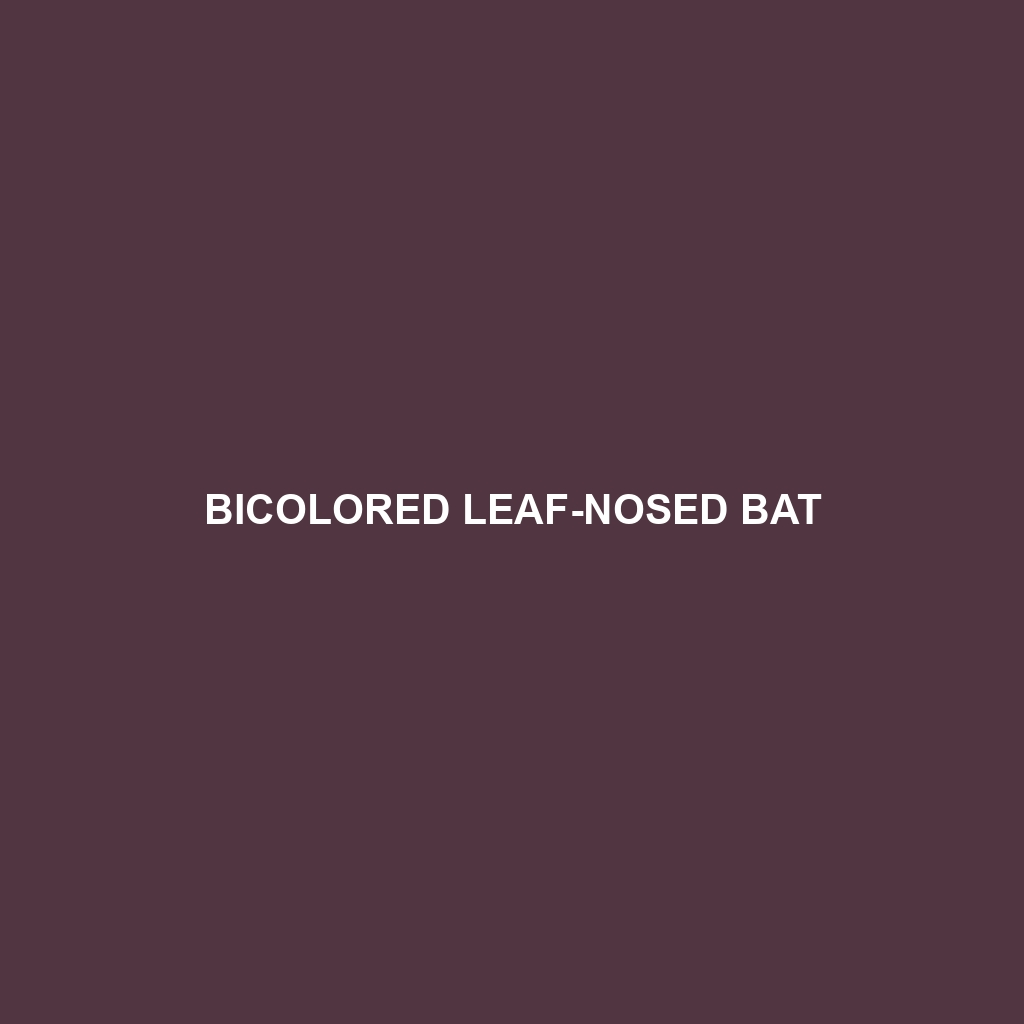 Bicolored Leaf-nosed Bat