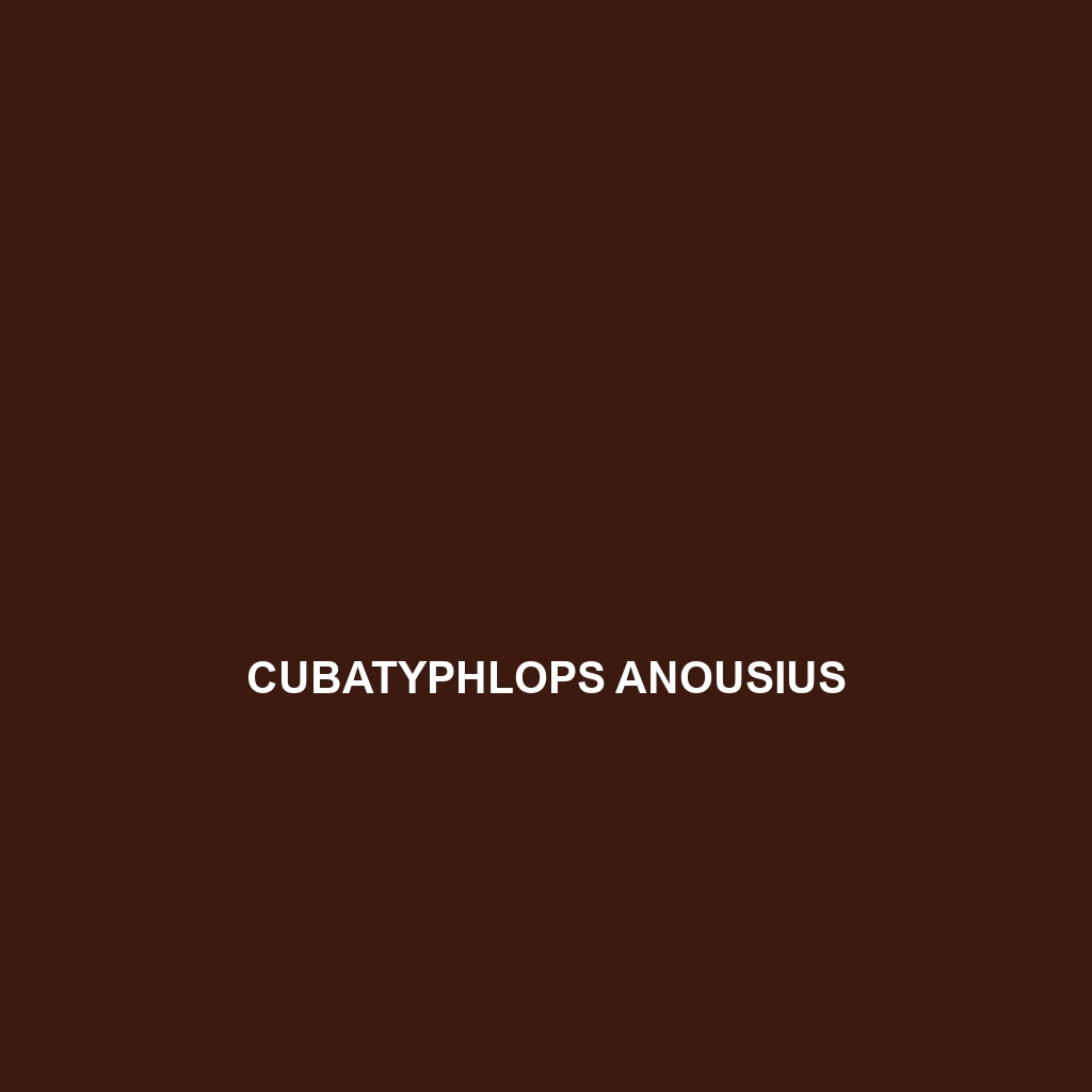 Cubatyphlops anousius