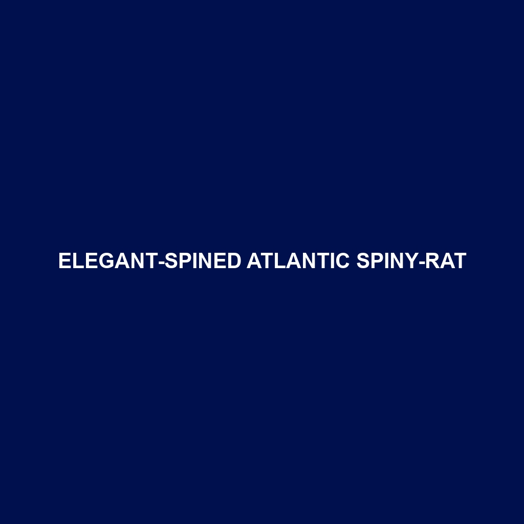 Elegant-spined Atlantic Spiny-rat