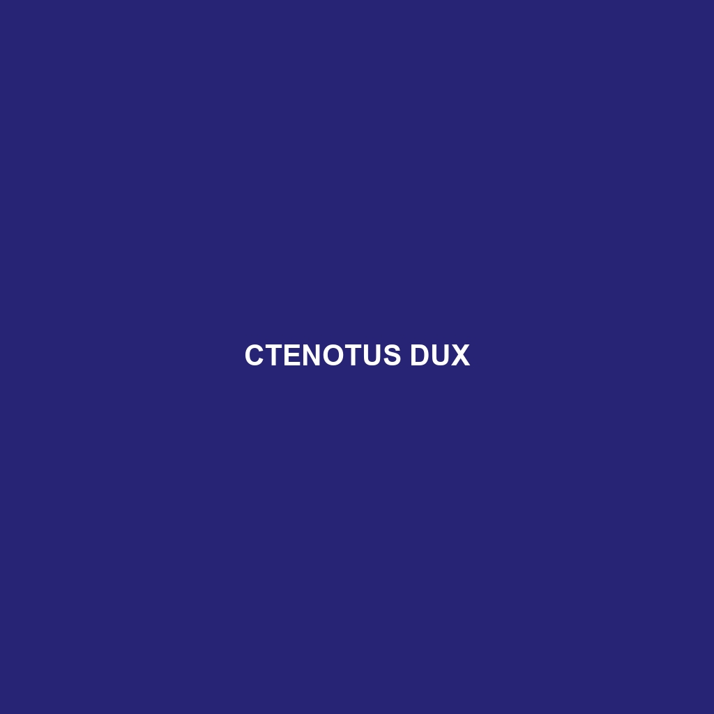 Ctenotus dux