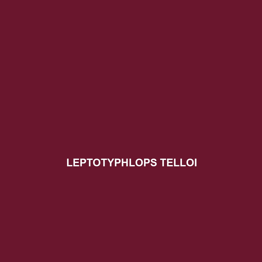 Leptotyphlops telloi