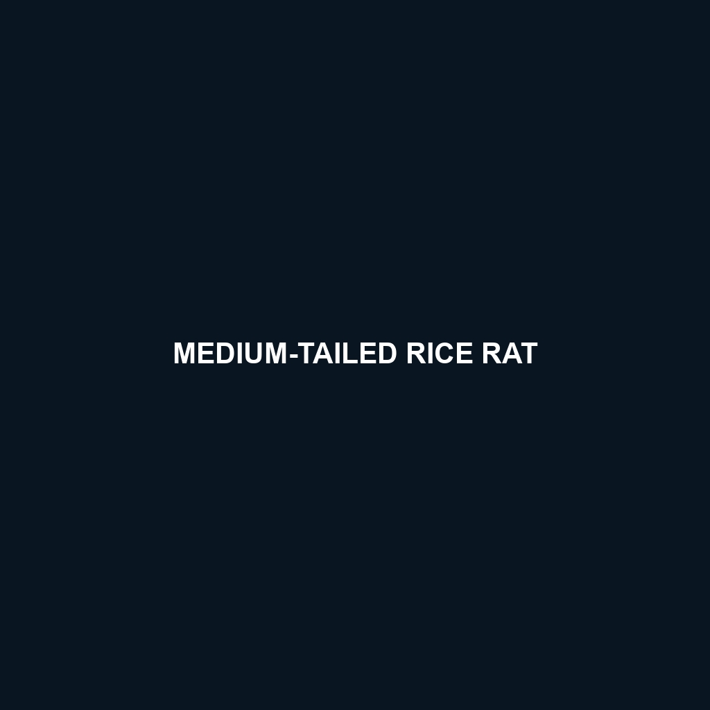 Medium-tailed Rice Rat