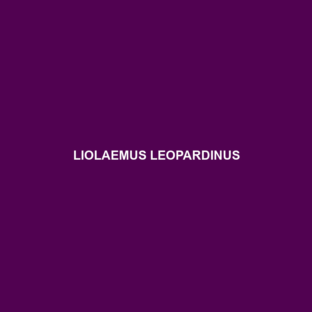 Liolaemus leopardinus