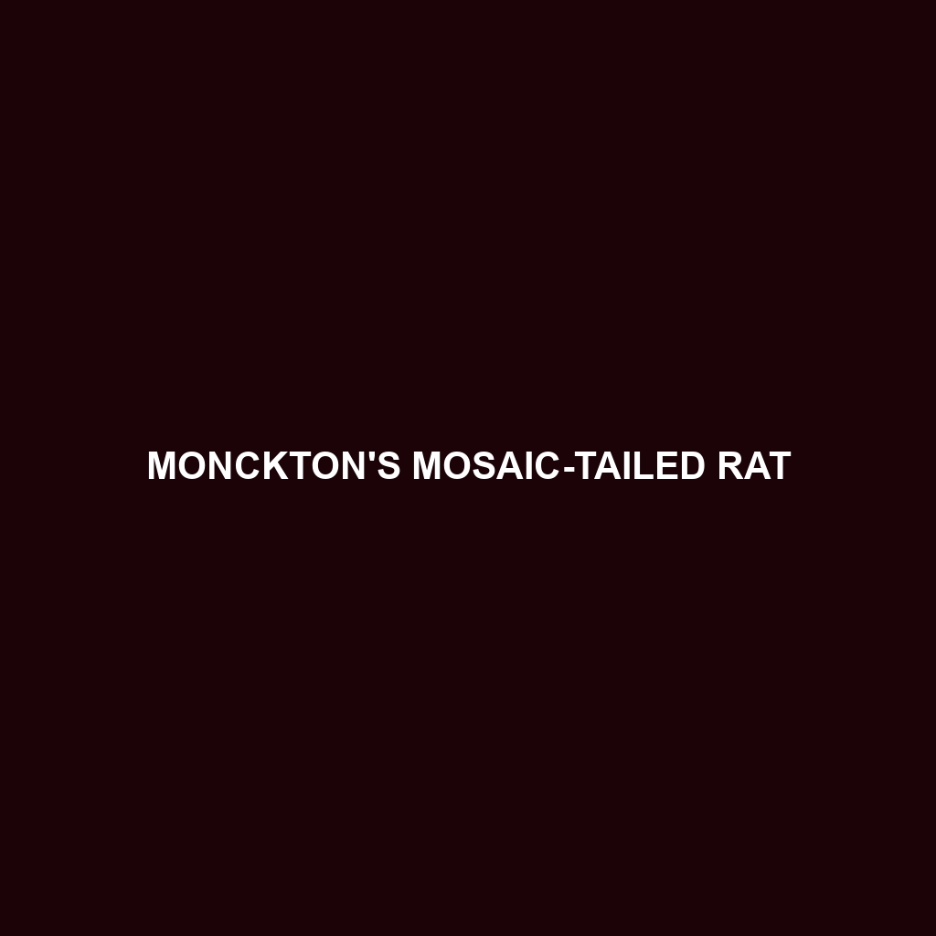 Monckton's Mosaic-tailed Rat