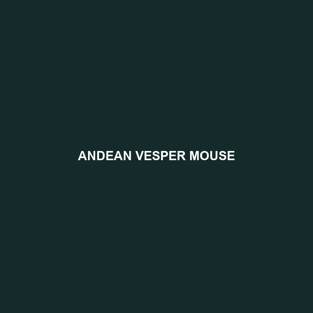 Andean Vesper Mouse