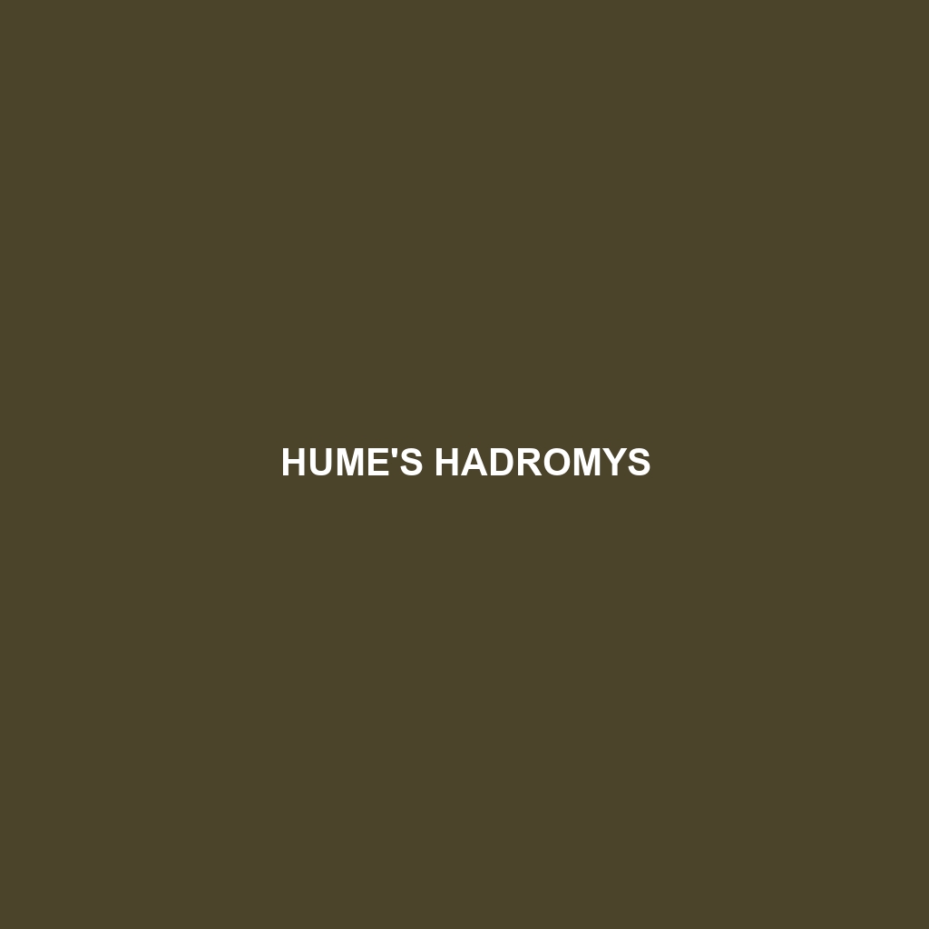 Hume's Hadromys