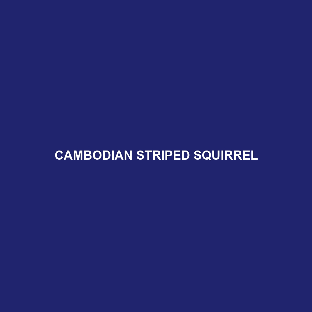 Cambodian Striped Squirrel