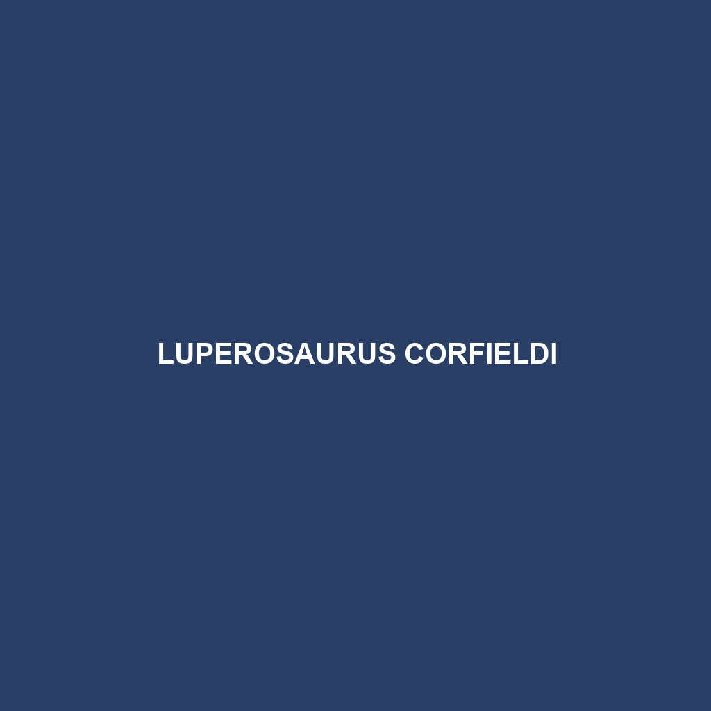 Luperosaurus corfieldi