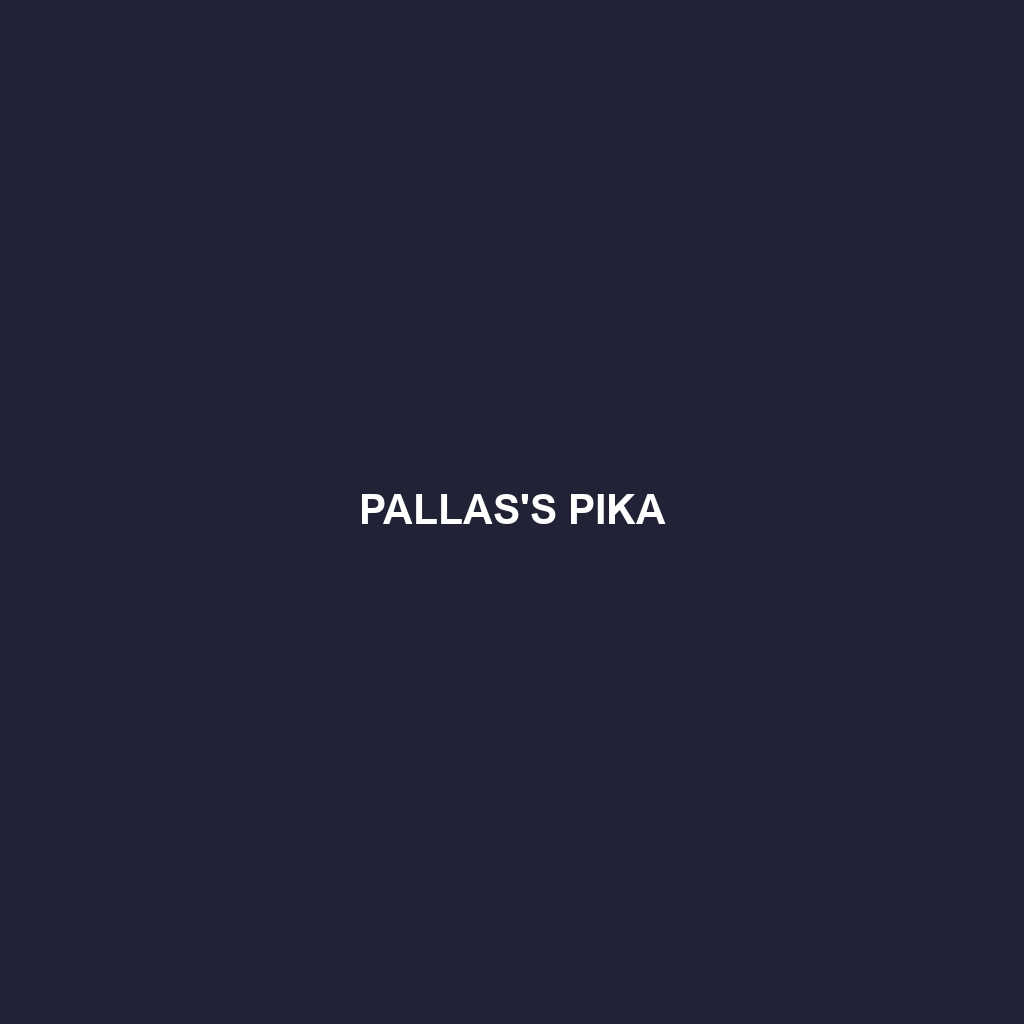 Pallas's Pika