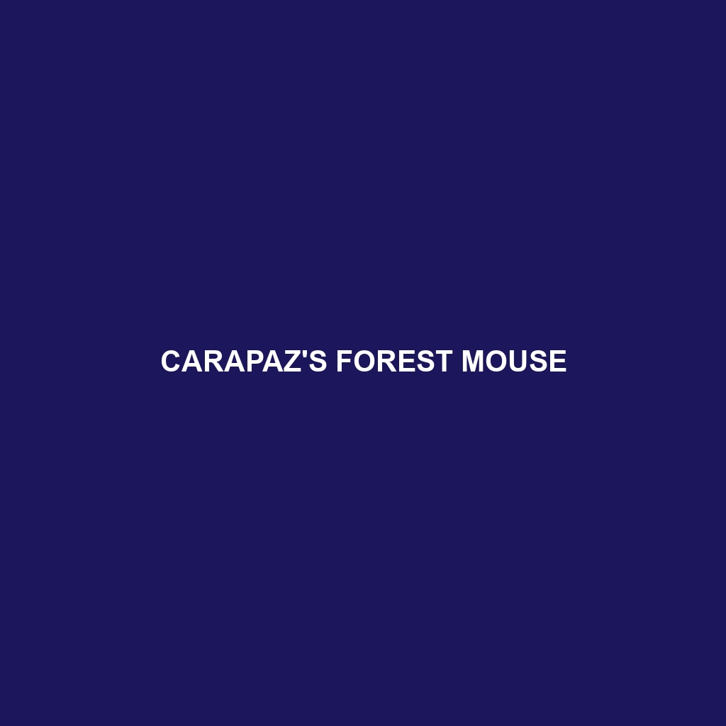 Carapaz's Forest Mouse