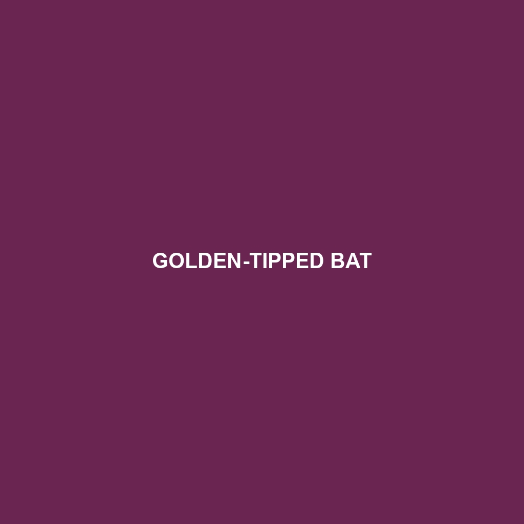 Golden-tipped Bat