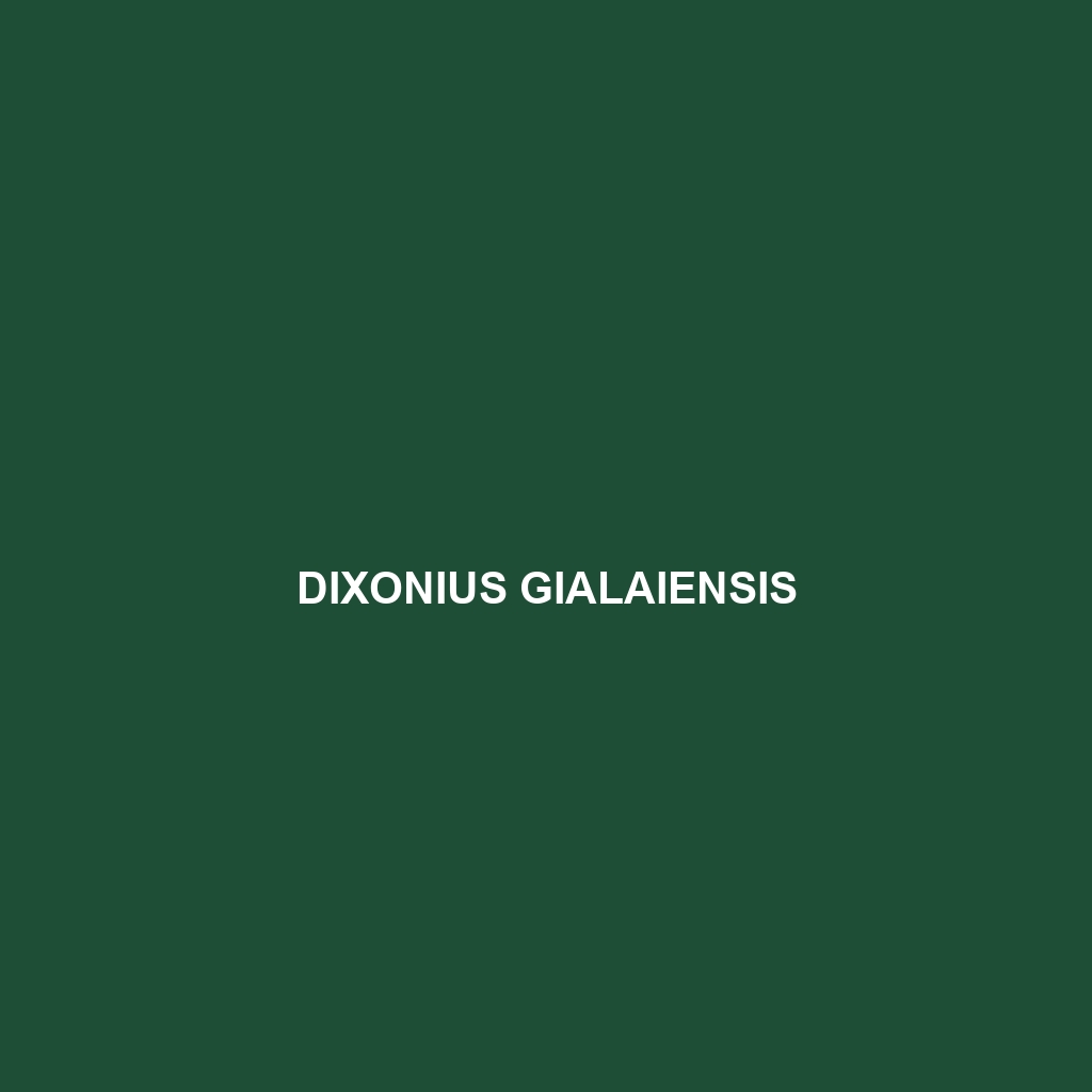 Dixonius gialaiensis