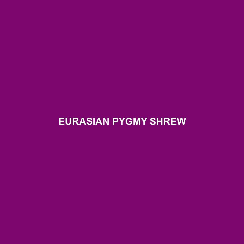 Eurasian Pygmy Shrew