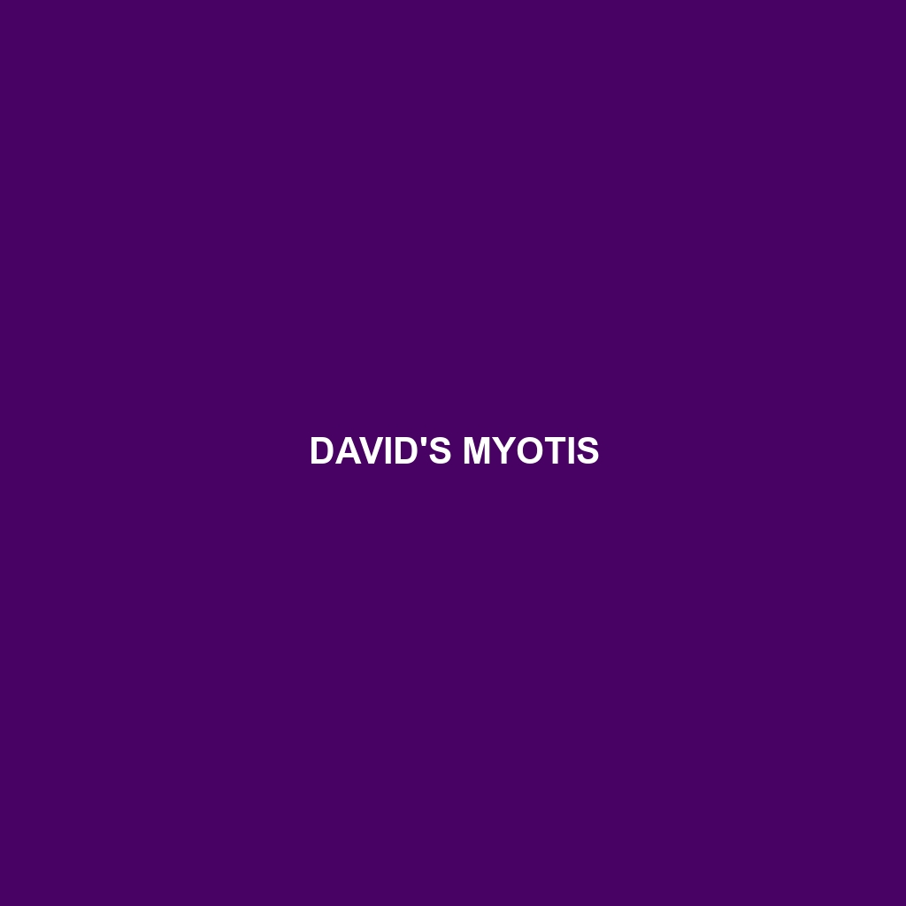 David's Myotis