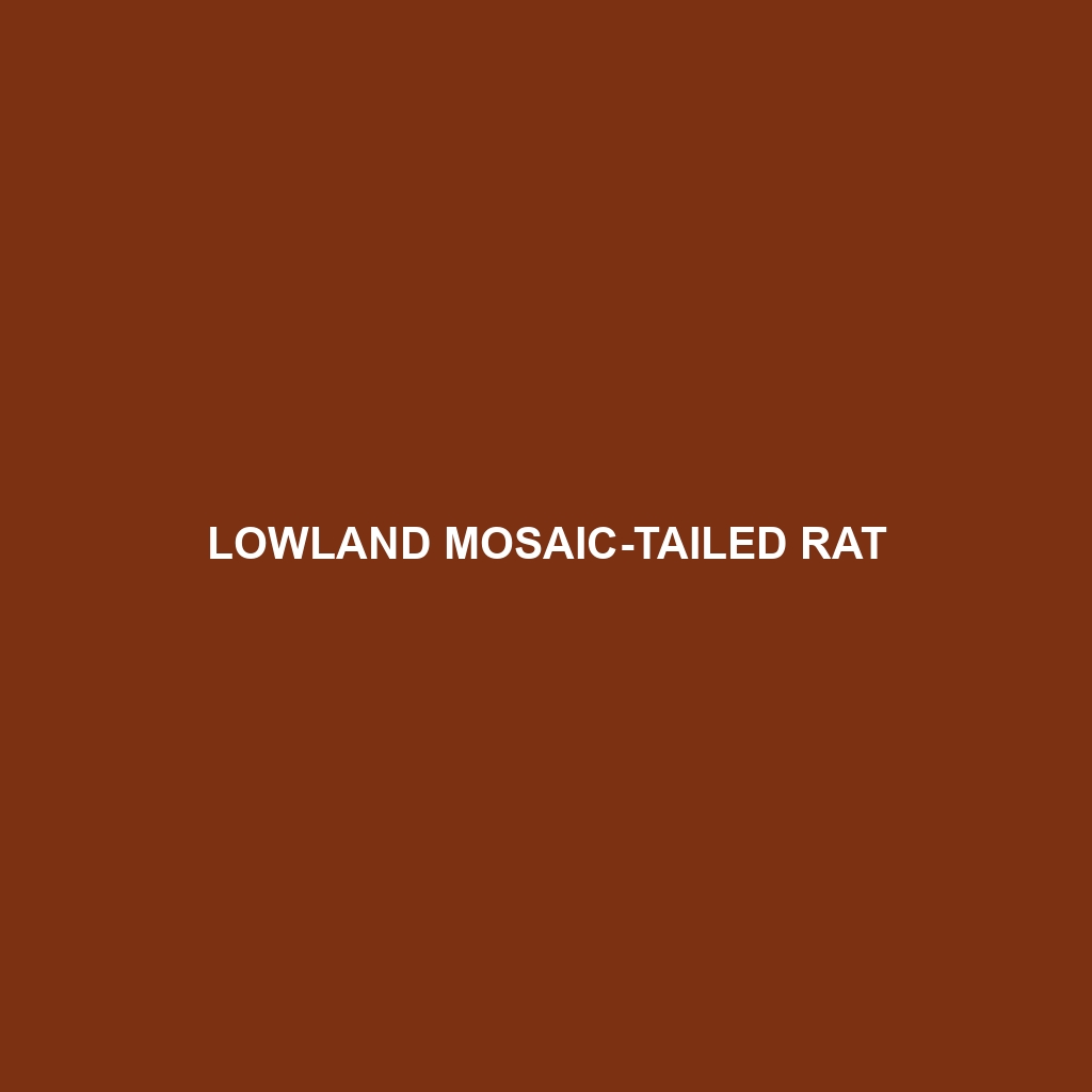 Lowland Mosaic-tailed Rat