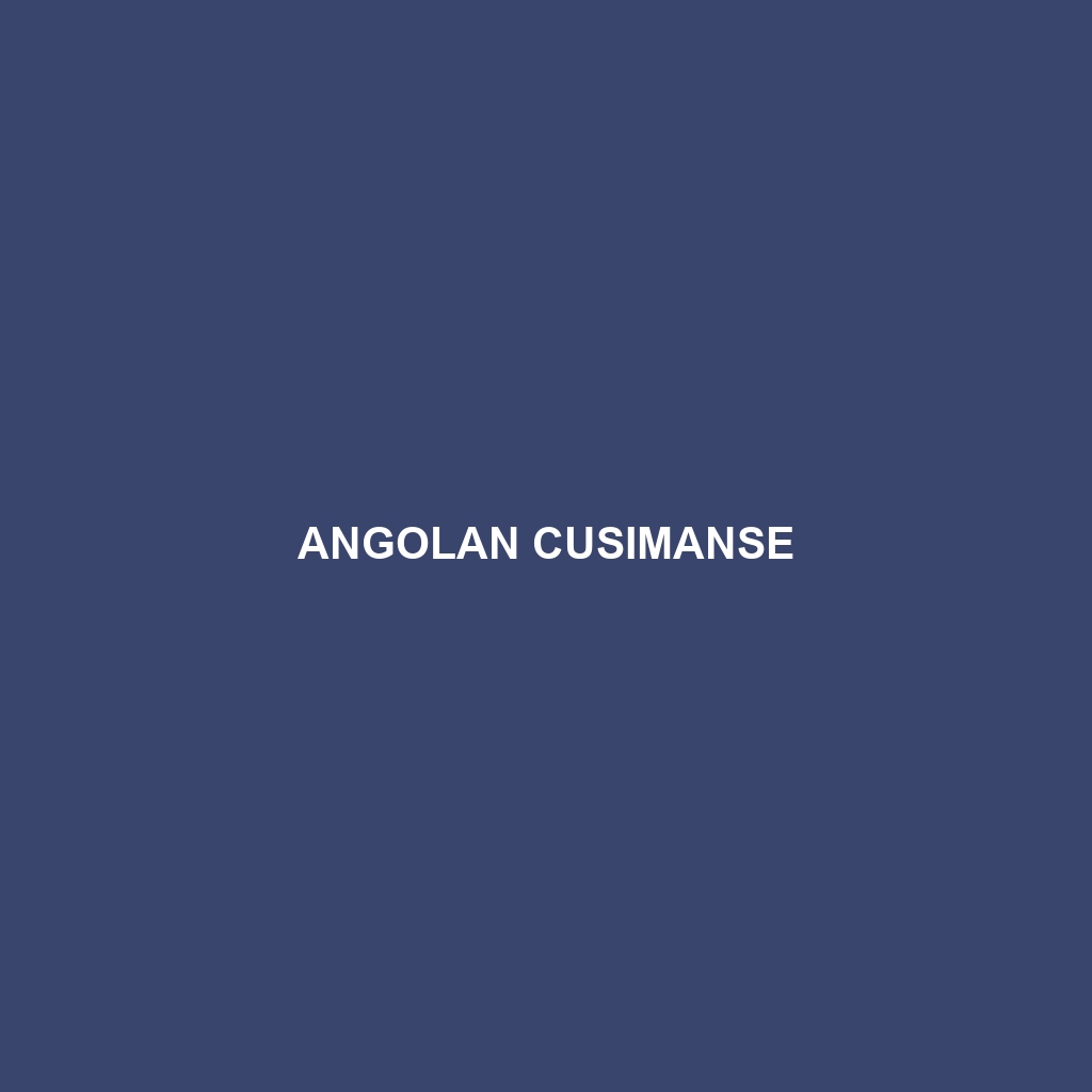 Angolan Cusimanse