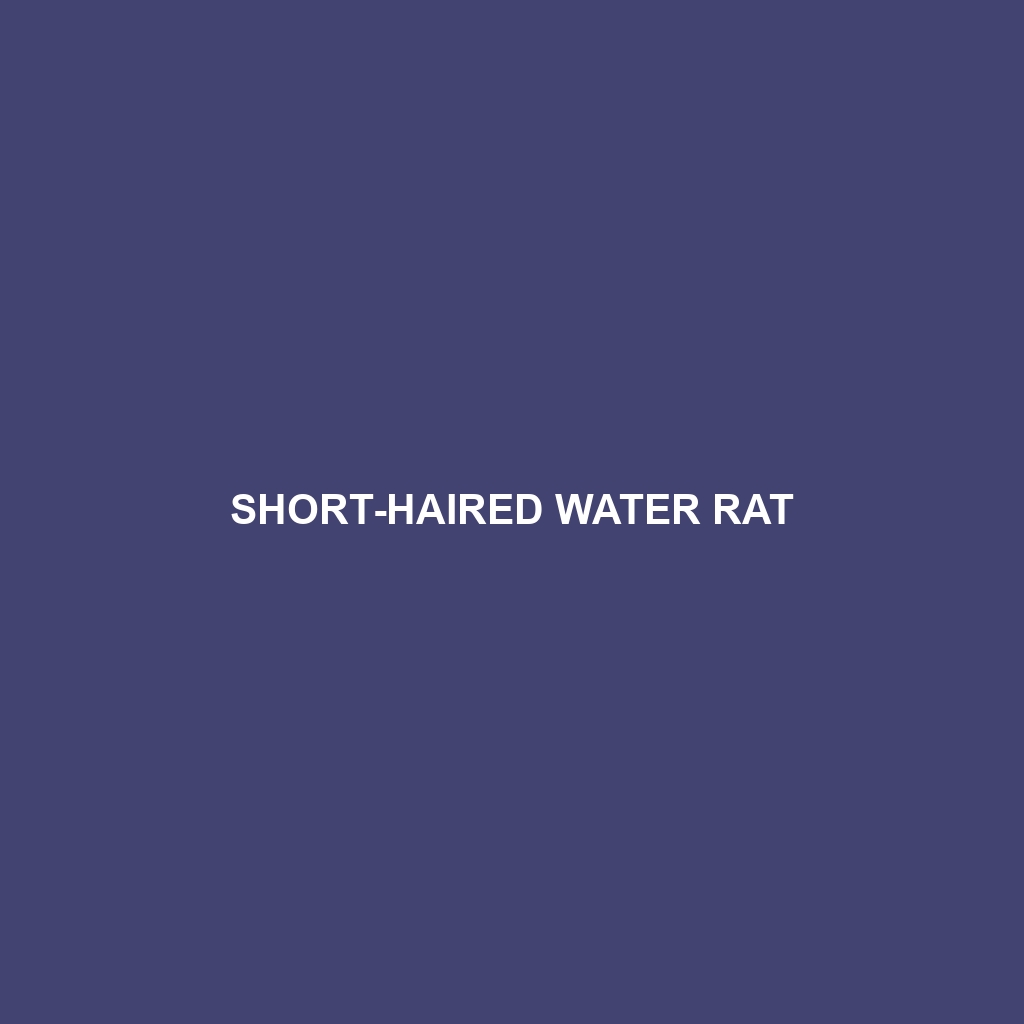 Short-haired Water Rat