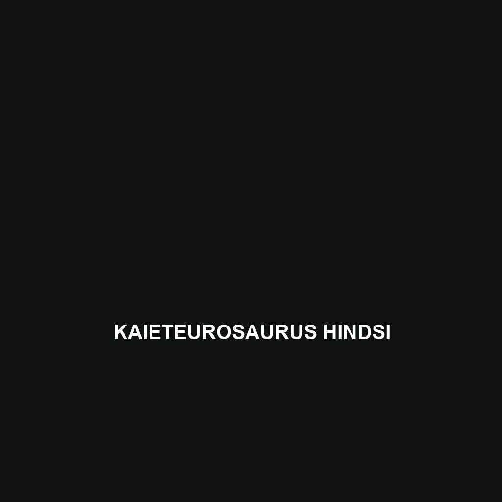 Kaieteurosaurus hindsi