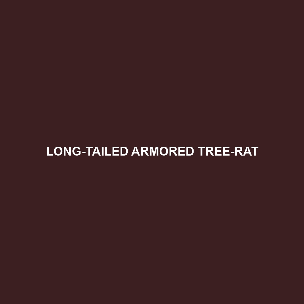 Long-tailed Armored Tree-rat