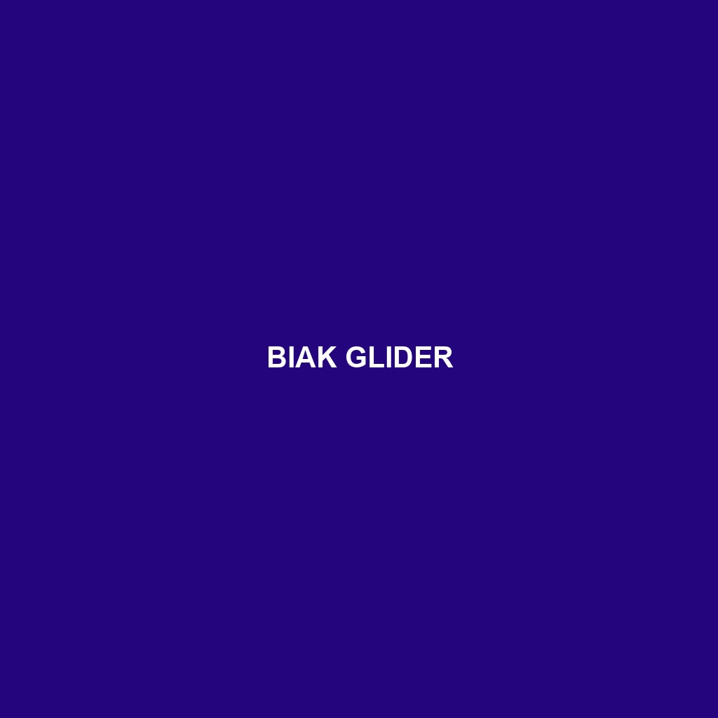 Biak Glider