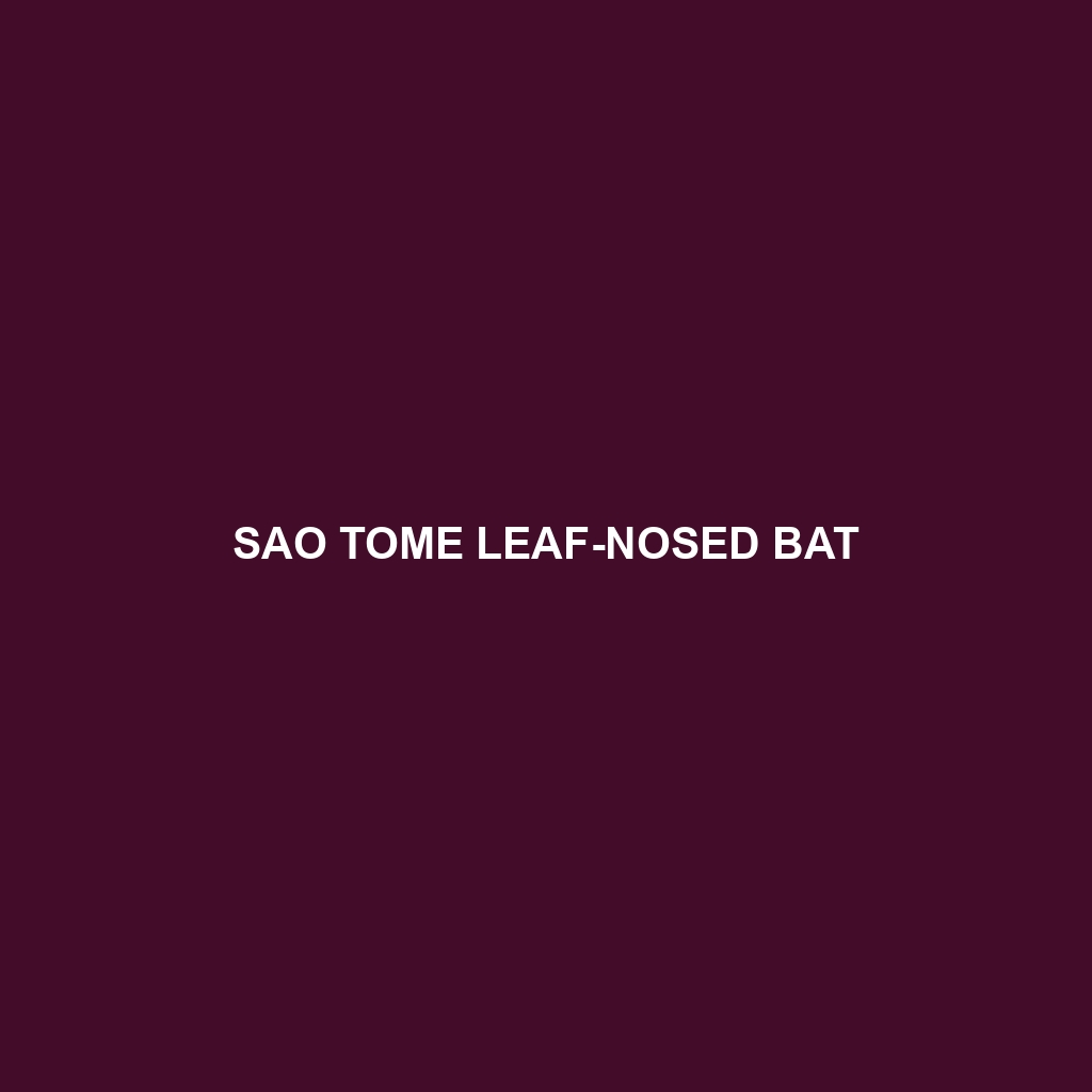 Sao Tome Leaf-nosed Bat