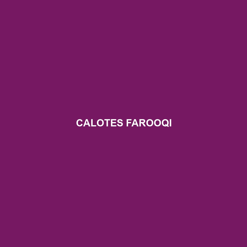 Calotes farooqi