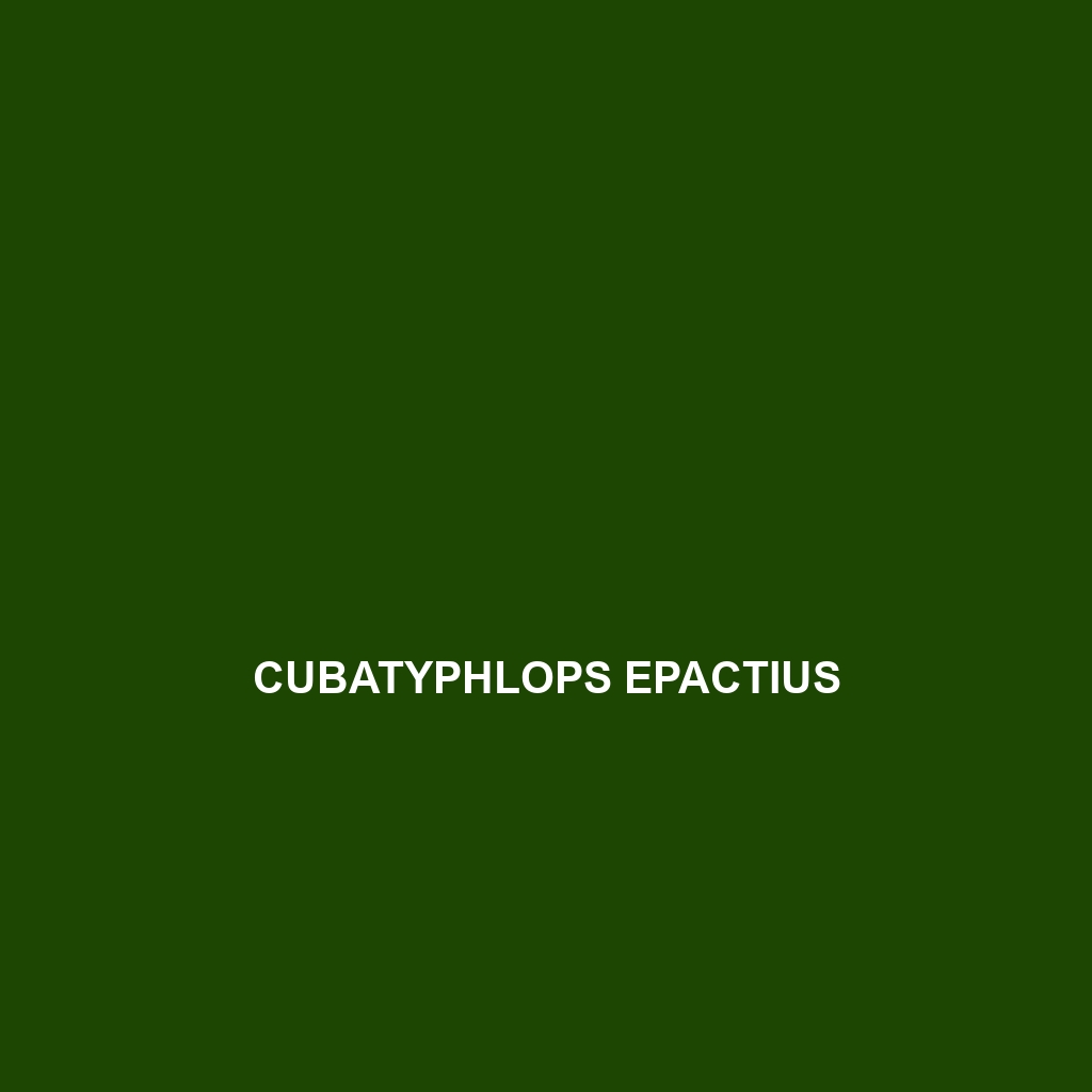 Cubatyphlops epactius