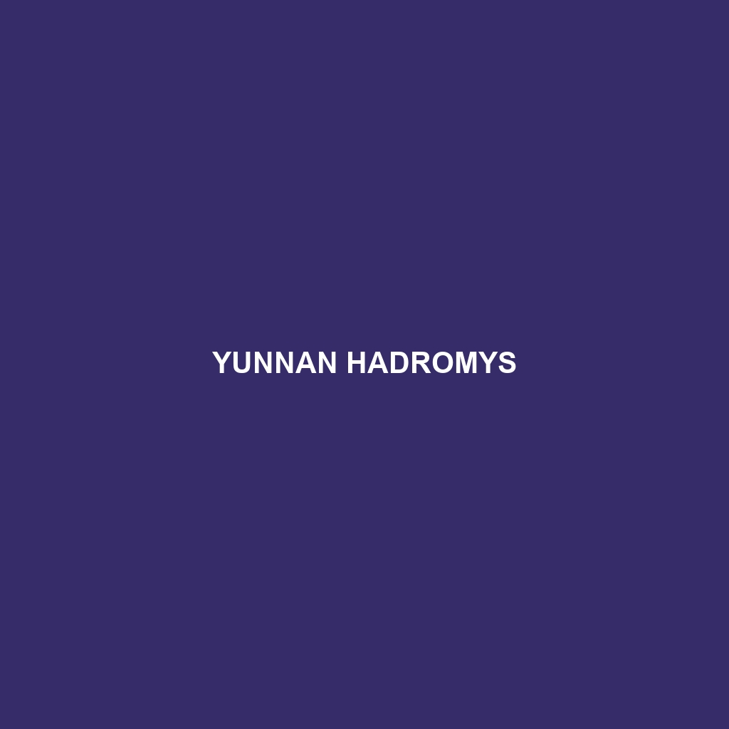 Yunnan Hadromys