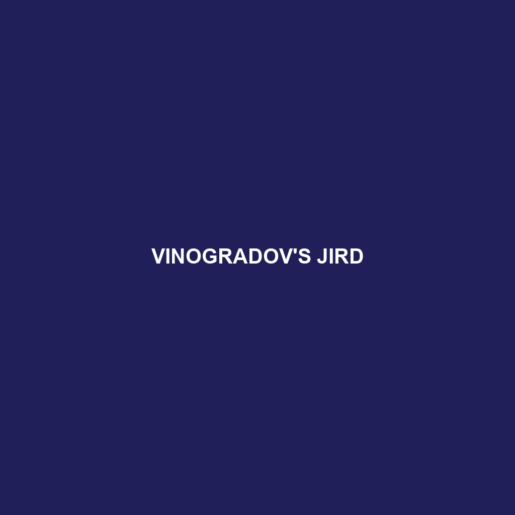 Vinogradov's Jird