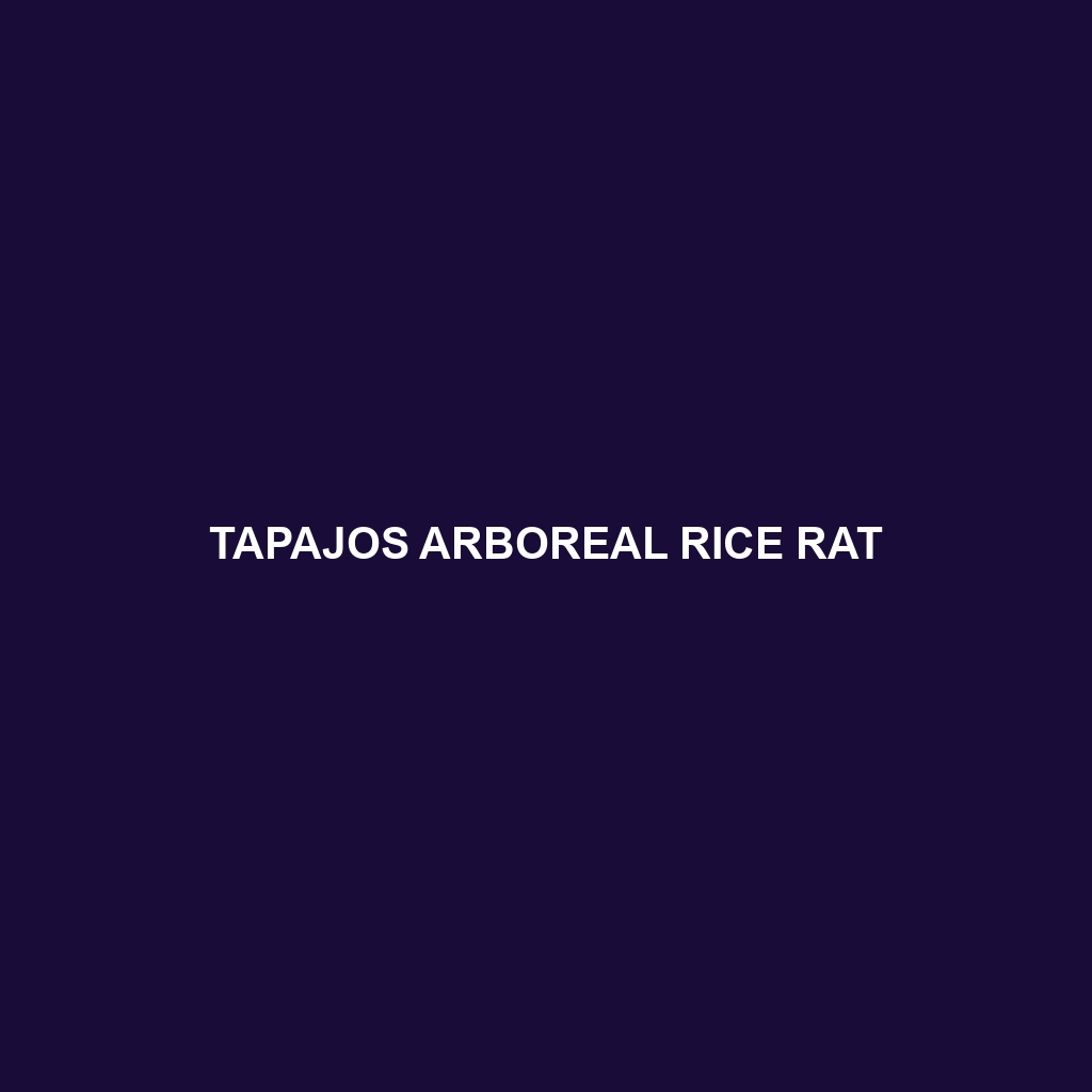 Tapajos Arboreal Rice Rat