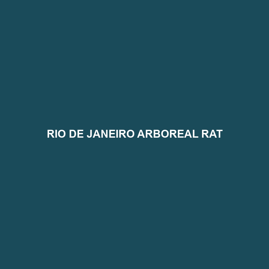 Rio de Janeiro Arboreal Rat