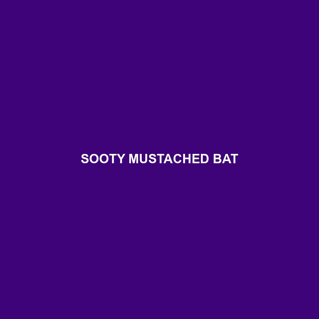 Sooty Mustached Bat