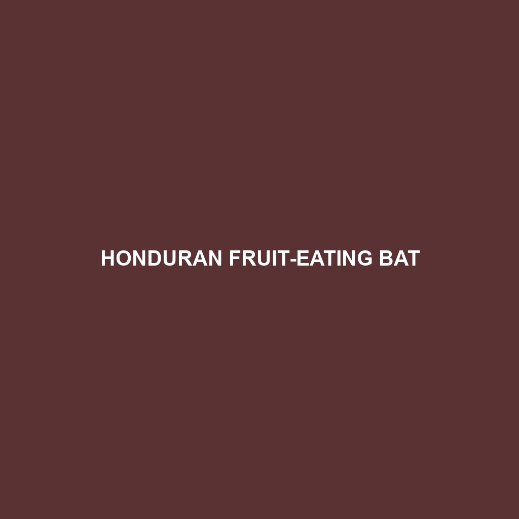 Honduran Fruit-eating Bat