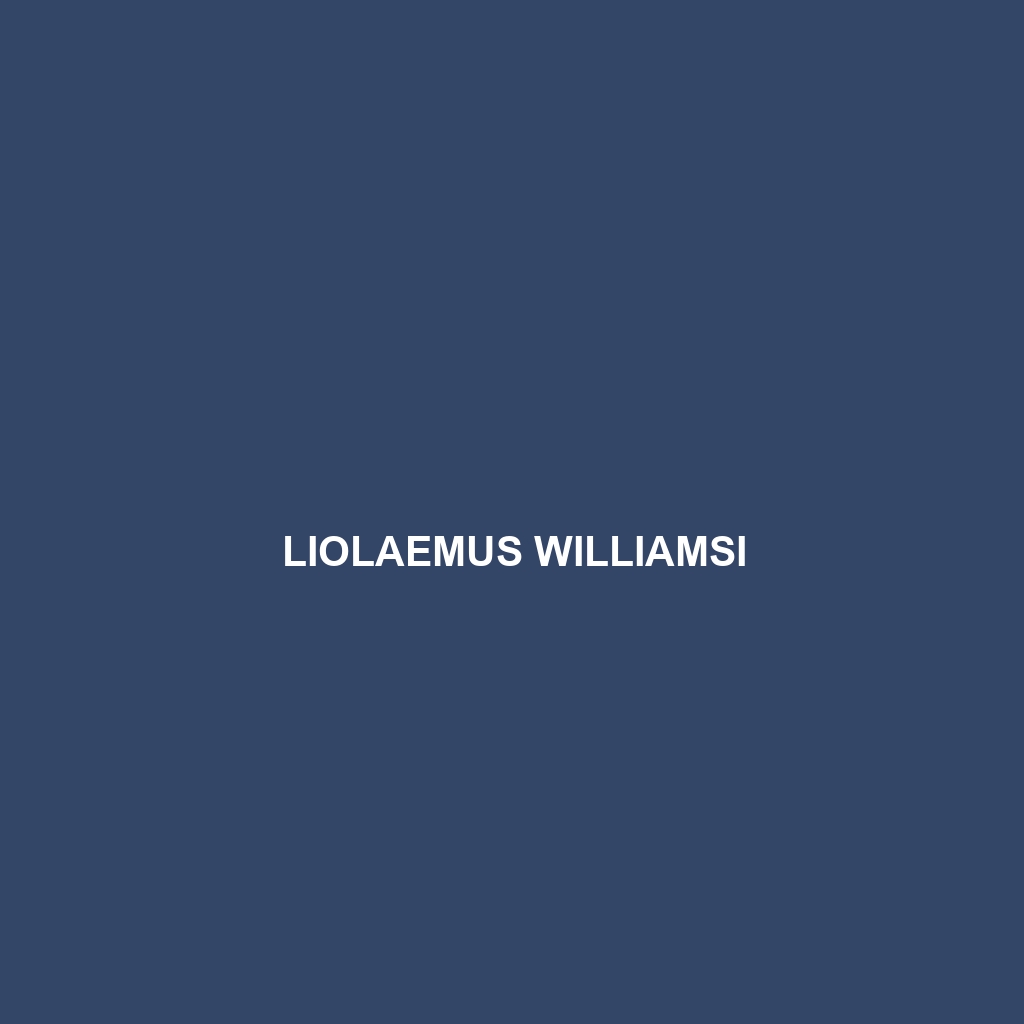 Liolaemus williamsi