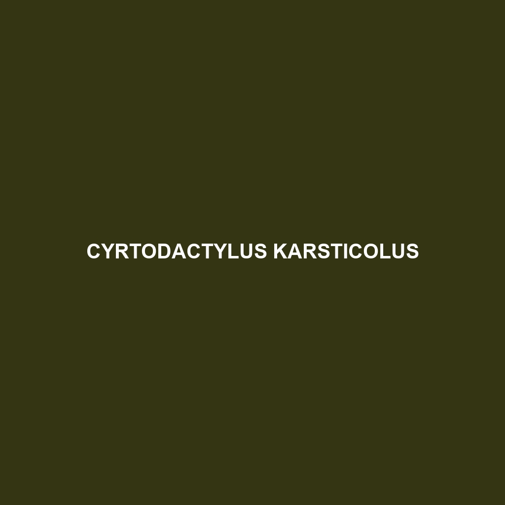 Cyrtodactylus karsticolus