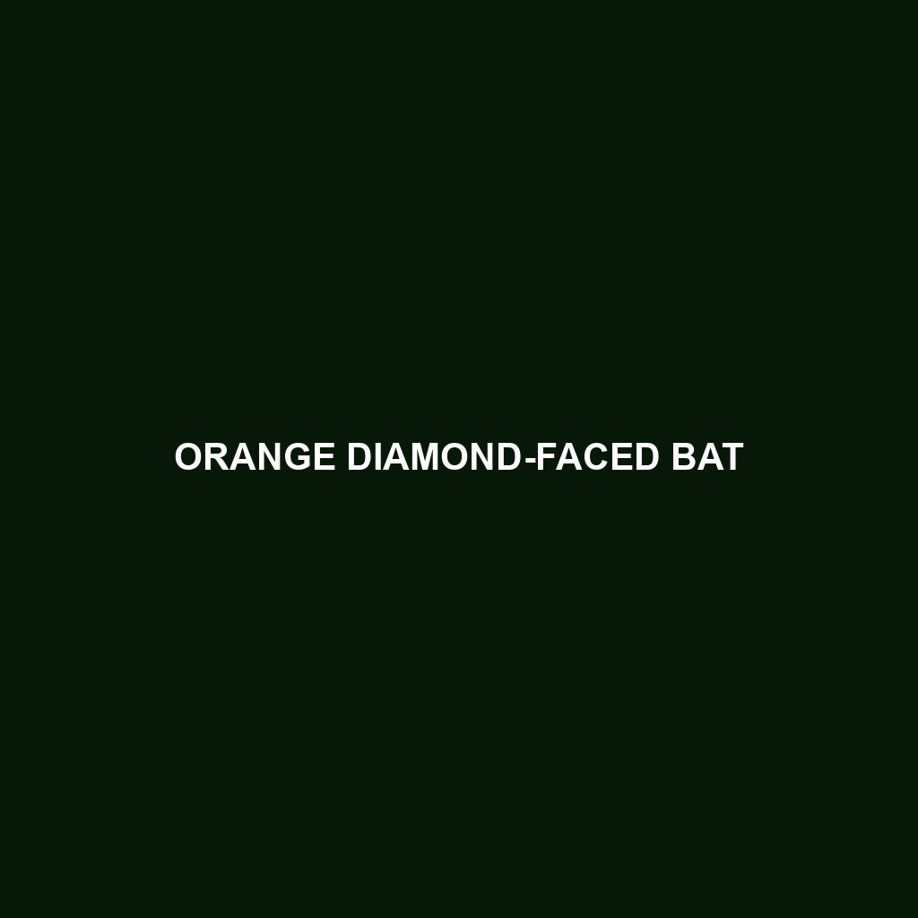 Orange Diamond-faced Bat