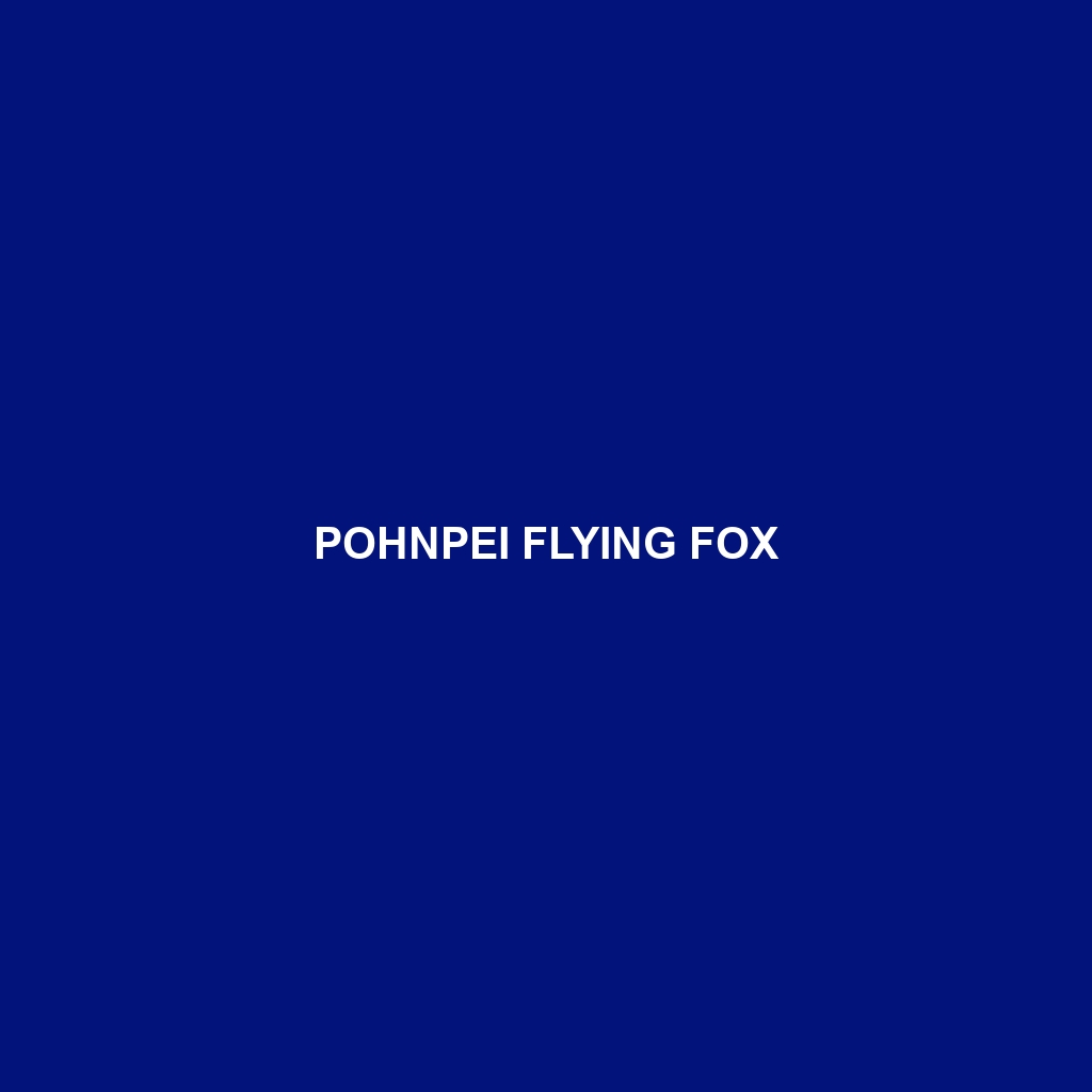 Pohnpei Flying Fox