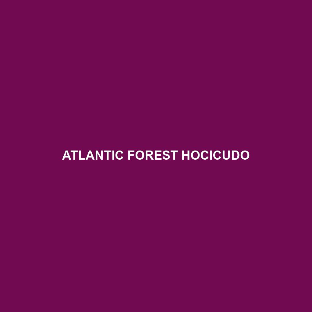 Atlantic Forest Hocicudo