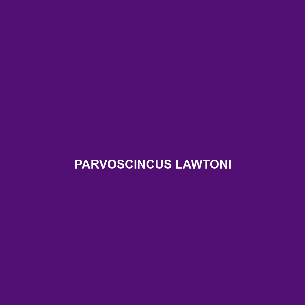 Parvoscincus lawtoni