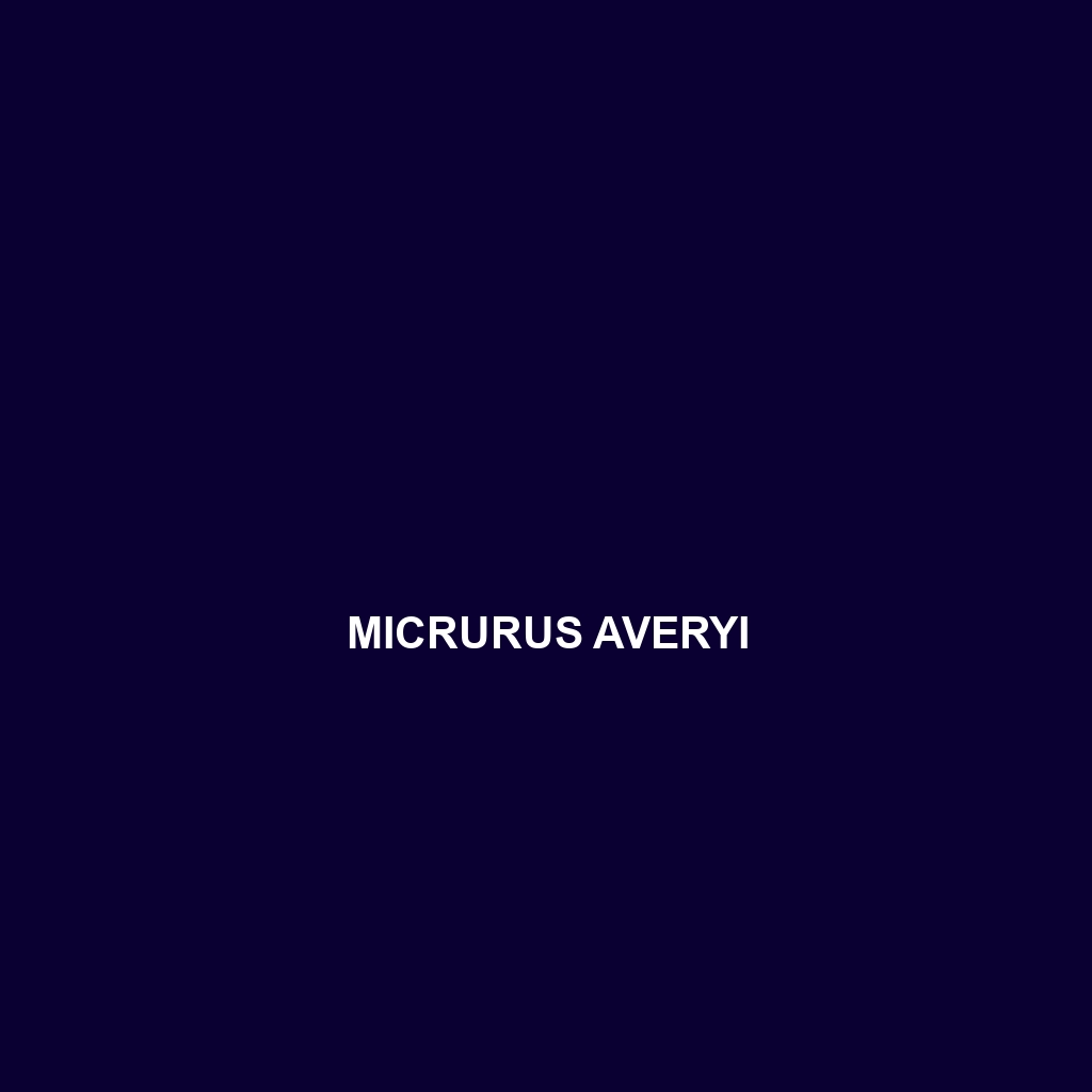 Micrurus averyi