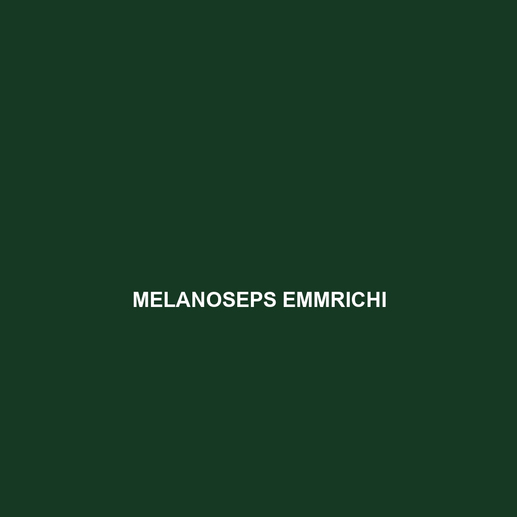 Melanoseps emmrichi