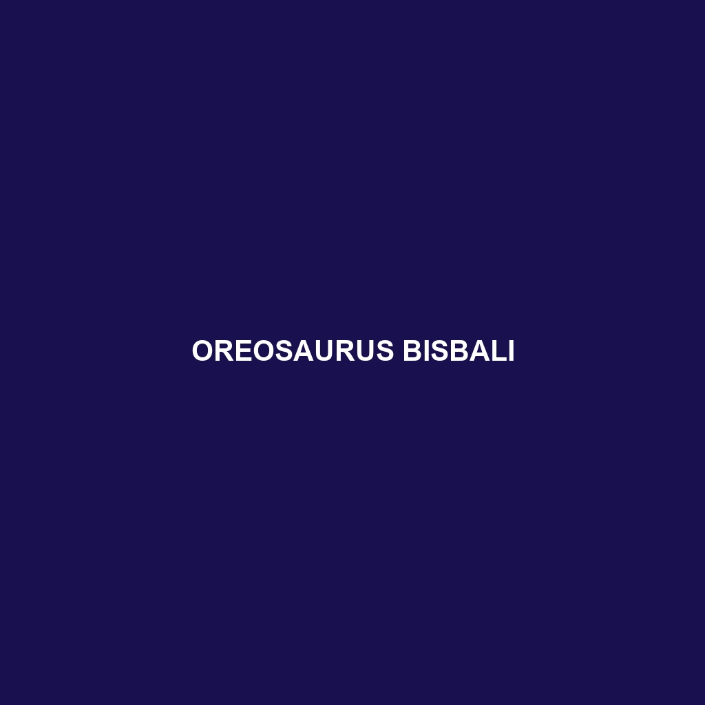 Oreosaurus bisbali