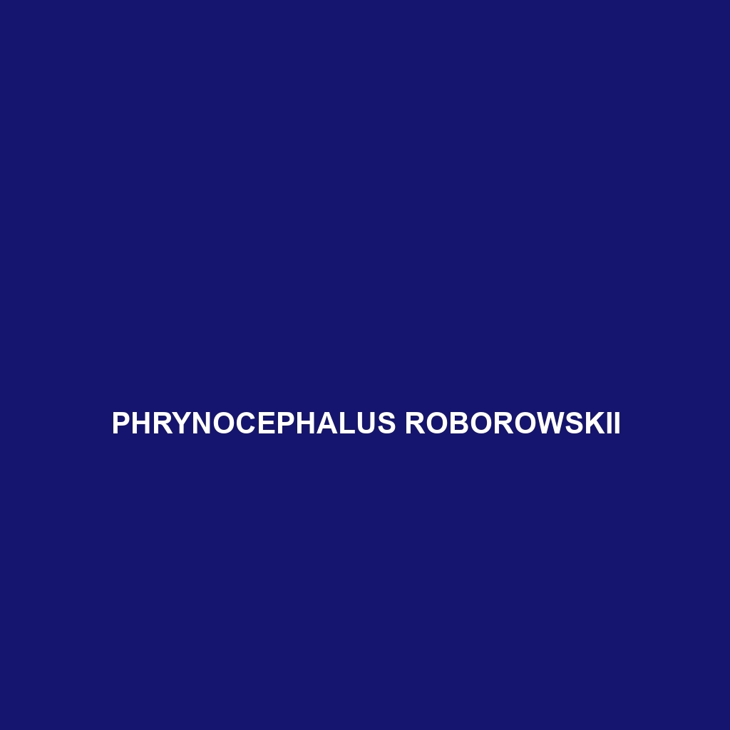 Phrynocephalus roborowskii