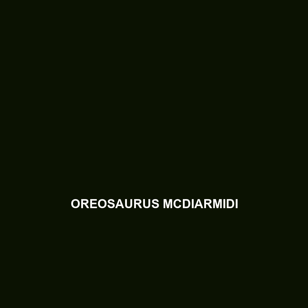 Oreosaurus mcdiarmidi