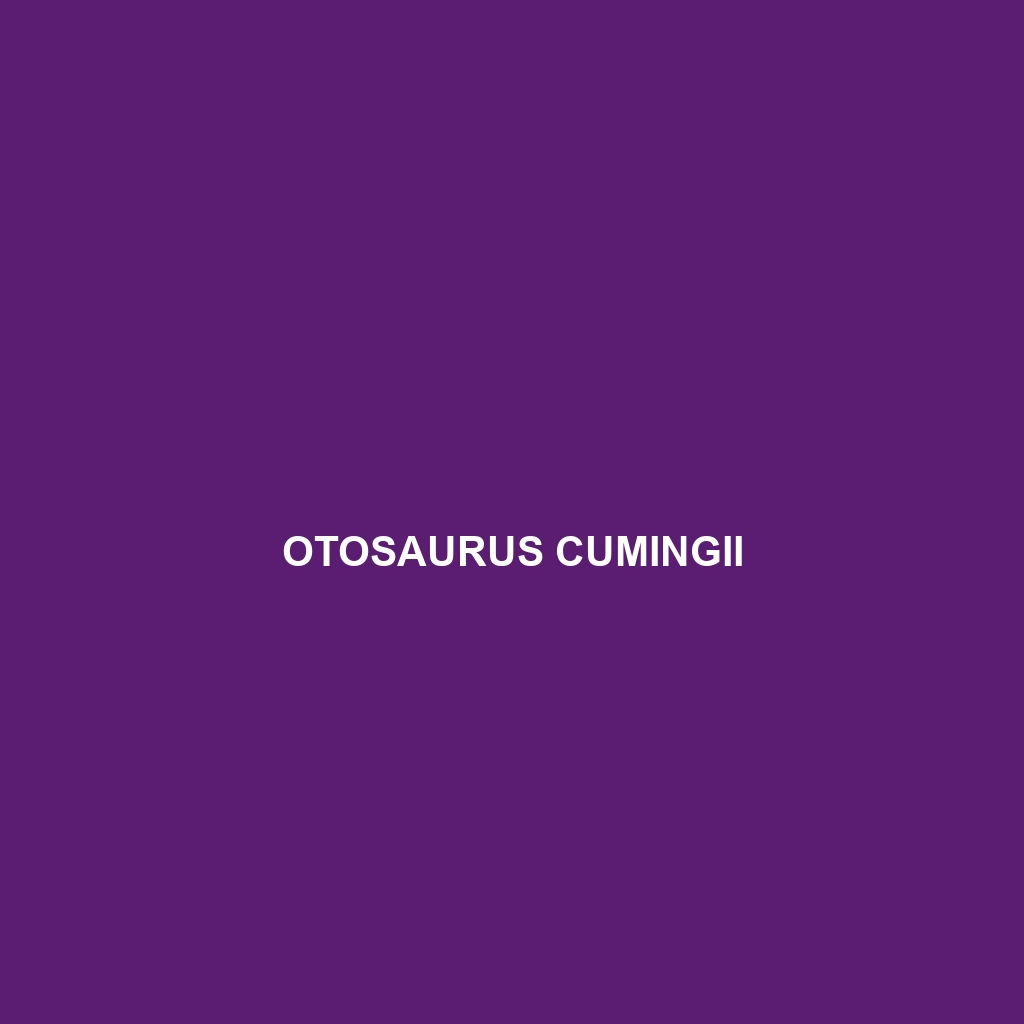 Otosaurus cumingii