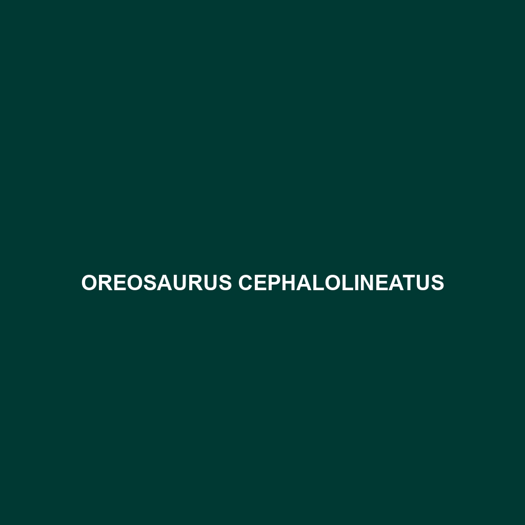 Oreosaurus cephalolineatus