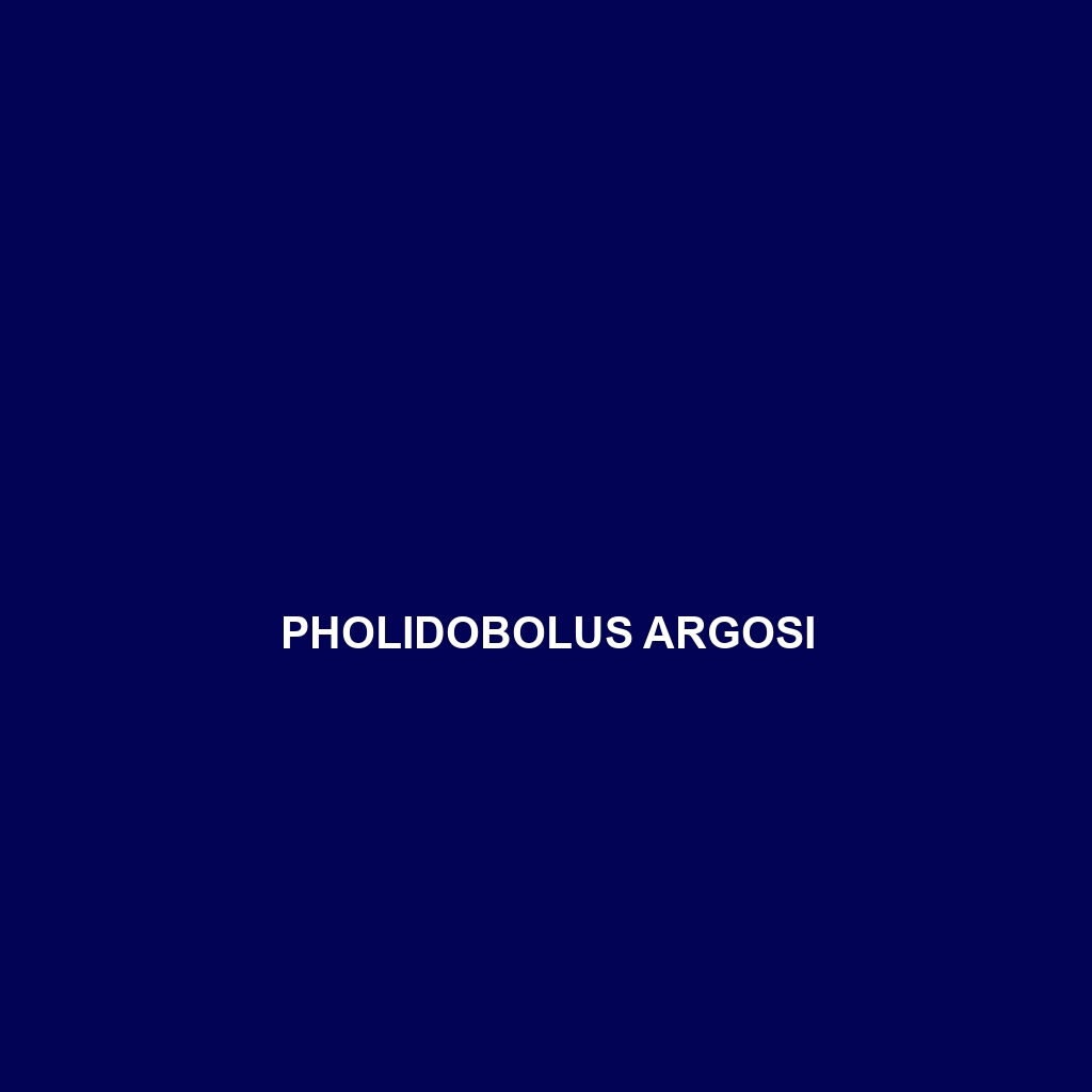 Pholidobolus argosi