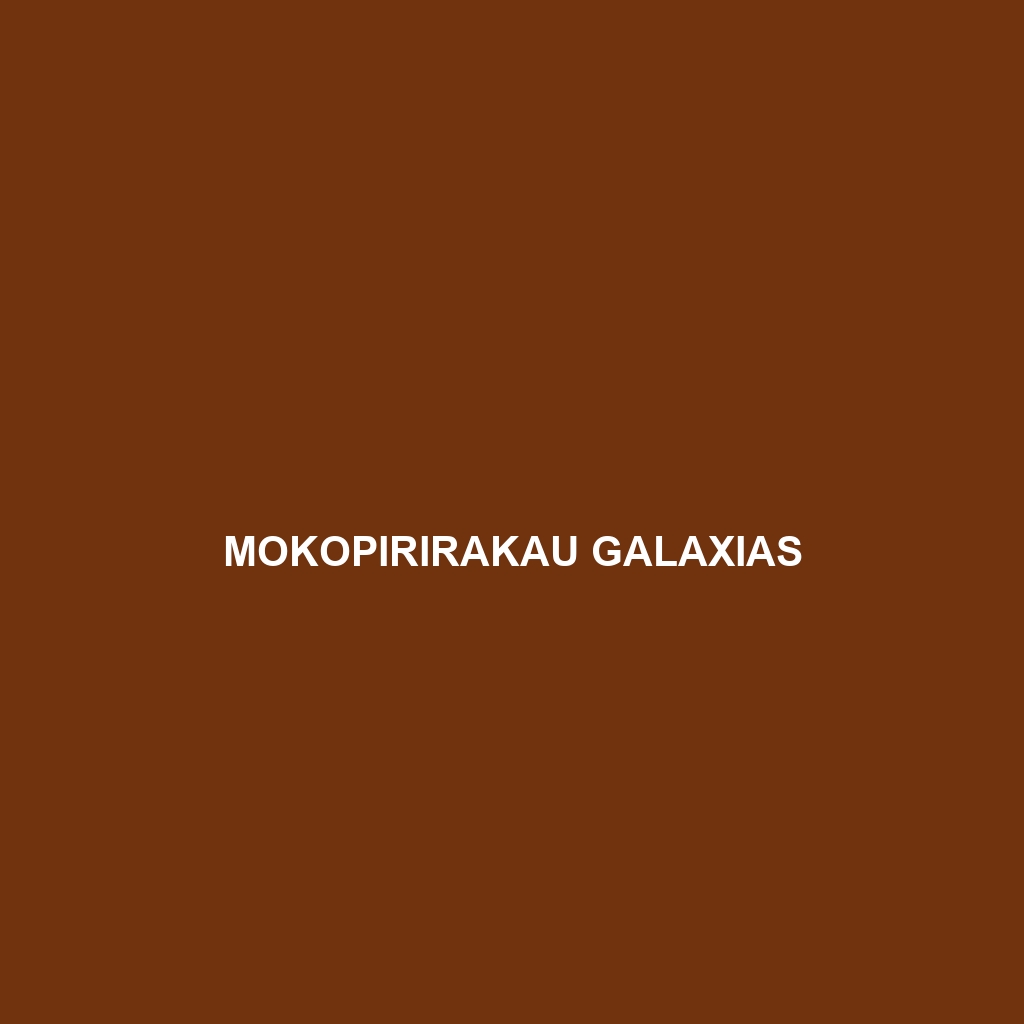 Mokopirirakau galaxias